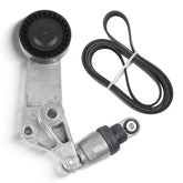Serpentine Drive Belt Tensioner Pulley Kit Compatible with Chevy Prizm Toyota Celica Corolla Matrix 1998-2008, Replaces# 38286 6PK1880